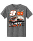 Big Boys Heather Charcoal Chase Elliott Hooters Car T-shirt