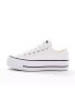 Фото #2 товара Converse Chuck Taylor All Star Lift Ox Wide Fit trainers in white