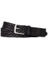 ფოტო #1 პროდუქტის Men's Braided Leather & Cotton Belt
