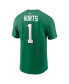 Фото #3 товара Men's Jalen Hurts Kelly Green Philadelphia Eagles Alternate Player Name Number T-shirt
