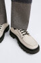 Туфли с контрастной объемной подошвой ZARA