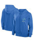 Women's Blue Detroit Lions Script Lock Full-Zip Hoodie