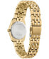 ფოტო #2 პროდუქტის Eco-Drive Women's Corso Diamond (1/10 ct. t.w.) Gold-Tone Stainless Steel Bracelet Watch 28mm