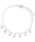 ფოტო #1 პროდუქტის Cubic Zirconia Dangle Star Chain Bracelet in Sterling Silver or 14k Gold-Plated Sterling Silver