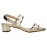 Фото #1 товара Nina Ganice Metallic Wedding Block Heels Sling Back Womens Gold Dress Sandals G