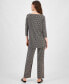 ფოტო #6 პროდუქტის Women's Printed Wide-Leg Knit Pants, Created for Macy's