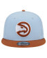 Фото #2 товара Men's Light Blue/Brown Atlanta Hawks 2-Tone Color Pack 9fifty Snapback Hat