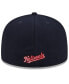 Фото #3 товара Men's Red/Navy Washington Nationals Gameday Sideswipe 59Fifty Fitted Hat