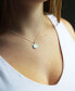 ფოტო #19 პროდუქტის Mini Initial Pendant Necklace in Sterling Silver and Mint Enamel, 16" + 2" Extender