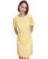 ფოტო #9 პროდუქტის Women's Fringe-Trim Short-Sleeve Dress