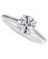 ფოტო #1 პროდუქტის Diamond Round-Cut Cathedral Solitaire Engagement Ring (5/8 ct. t.w.) in 14k White or Yellow Gold