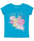 ფოტო #1 პროდუქტის Toddler & Little Girls Ballet Short Sleeve Rib Top