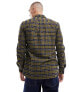 Lyle & Scott icon logo check flannel shirt in glenshee burgundy