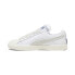 Фото #3 товара Puma Clyde Q3 Rhuigi 39330501 Mens White Leather Lifestyle Sneakers Shoes