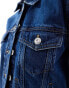 Фото #3 товара French Connection classic denim jacket in mid blue