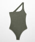 Women's Asymmetrical Textured Swimsuit