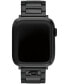 Фото #1 товара Unisex Black Stainless Steel Bracelet for Apple Watch 42mm, 44mm, 45mm