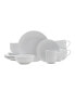 Everyday Whiteware Coupe 16 Piece Dinnerware Set, Service for 4