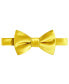 ფოტო #1 პროდუქტის Men's Black & Gold Solid Bow Tie