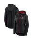 Women's Black Arizona Coyotes Authentic Pro Rink Full-Zip Hoodie Красно-черный, M - фото #1