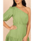 Фото #3 товара Women's Milla One Shoulder Tiered Midi Dress