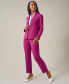 Women's One Button Notched Collar Blazer