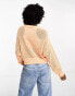 AAPE By A Bathing Ape crop knitted cardigan in orange Оранжевый, XXS - 38 - фото #2