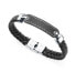 Фото #1 товара Stylish men´s leather bracelet Magnum 15108P01010