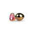 Фото #1 товара Metal Anal Plug No. 7 - Gold / Pink