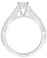 ფოტო #3 პროდუქტის Diamond Princess Engagement Ring (3/4 ct. t.w.) in 14k White, Yellow or Rose Gold