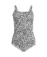 Фото #1 товара Women's Chlorine Resistant Soft Cup Tugless Sporty One Piece Swimsuit
