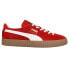 Фото #1 товара Puma Muenster Og Lace Up Mens Red Sneakers Casual Shoes 384218-02