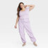 Фото #2 товара Women's High-Rise Parachute Pants - A New Day Lavender 22