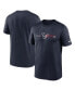 Фото #1 товара Men's Navy Houston Texans Horizontal Lockup Legend T-shirt