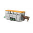 Bruder Livestock trailer with 1 cow - Green,Grey - Plastic - Trailer - 1:16 - 3 yr(s) - Preassembled