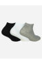 U Nopad Mid Cut 3 Pack Sock Unisex Çok Renkli Çorap S192139-900