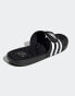 adidas Sportswear Adissage sliders in black and white