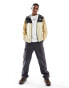 The North Face Cyclone hooded logo jacket beige and black