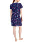 Фото #2 товара Women's Cotton Printed Lace-Trim Nightgown, Created for Macy's