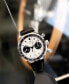 ფოტო #7 პროდუქტის Men's Swiss Automatic Chronograph Intra-Matic Black Leather Strap Watch 40mm