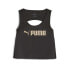 Puma Fit Skimmer Sccop Neck Training Athletic Tank Top Womens Black Casual Athl