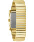 ფოტო #3 პროდუქტის Men's Dress Gold-Tone Stainless Steel Expansion Bracelet Watch 30mm