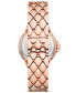 Women's Camille Three-Hand Rose Gold-Tone Stainless Steel Watch 33mm