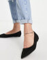 ASOS DESIGN Lucky pointed ballet flats in black