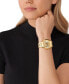 ფოტო #5 პროდუქტის Women's Slim Runway Three-Hand Gold-Tone Stainless Steel Watch 42mm