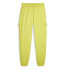Puma Dare To Relaxed Cargo Sweatpants Womens Yellow Casual Athletic Bottoms 6242
