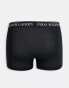 Polo Ralph Lauren 3 pack trunks in black Черный, XL - W40-42 - фото #2