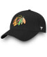Фото #2 товара Men's Black Chicago Blackhawks Core Adjustable Hat