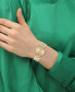 ფოტო #3 პროდუქტის Women's Cary Rainbow Gold-Tone Stainless Steel Bracelet Watch 34mm
