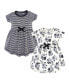 ფოტო #8 პროდუქტის Baby Girls Baby Organic Cotton Short-Sleeve Dresses 2pk, Floral Dot